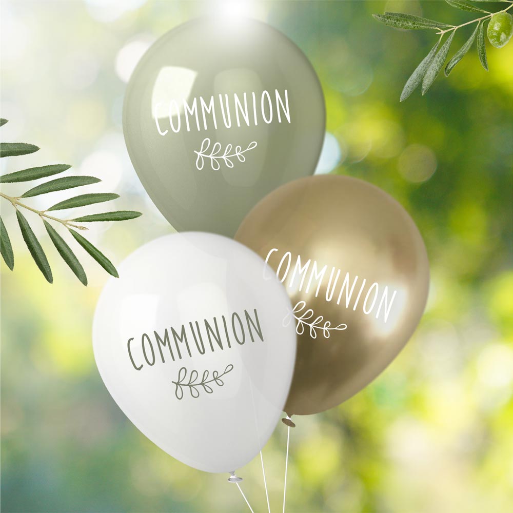 Sachet 8 ballons communion
