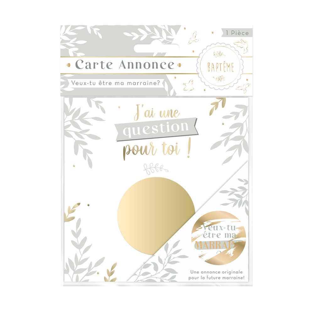 Carte annonce marraine