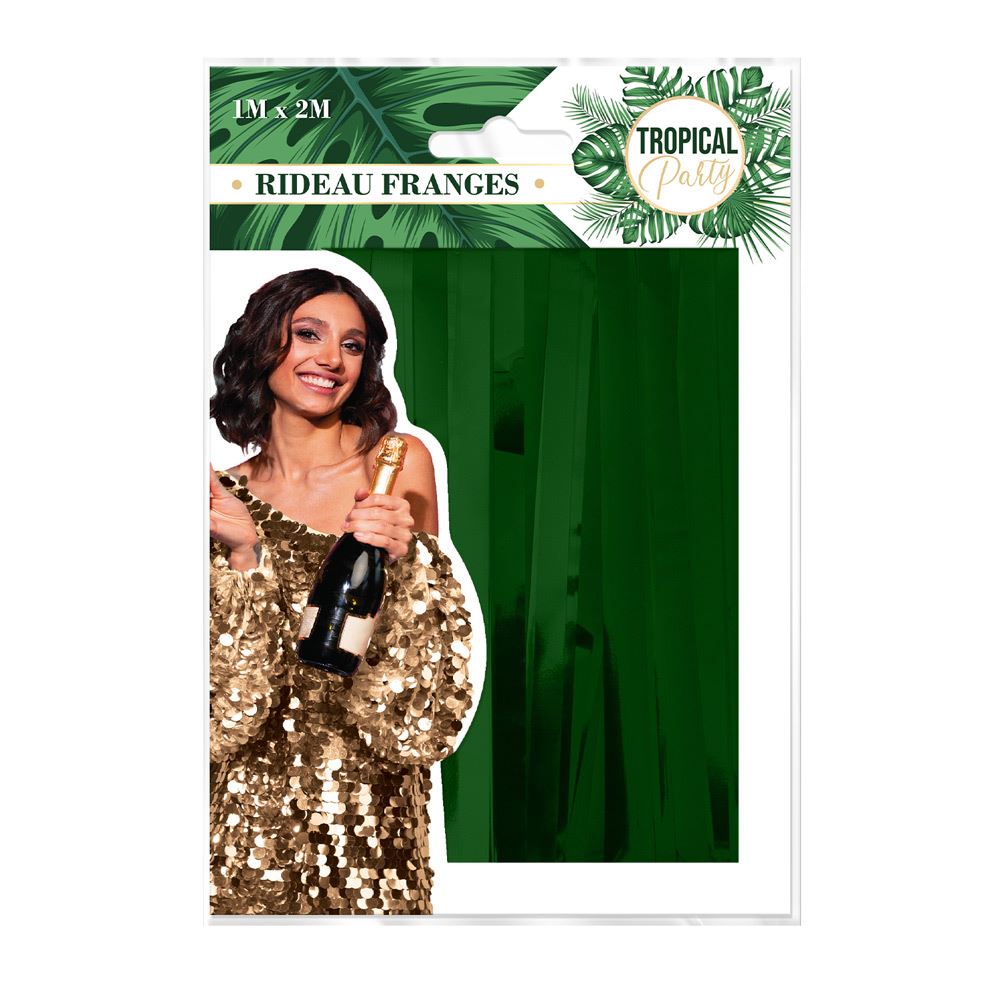 Rideau franges tropical party