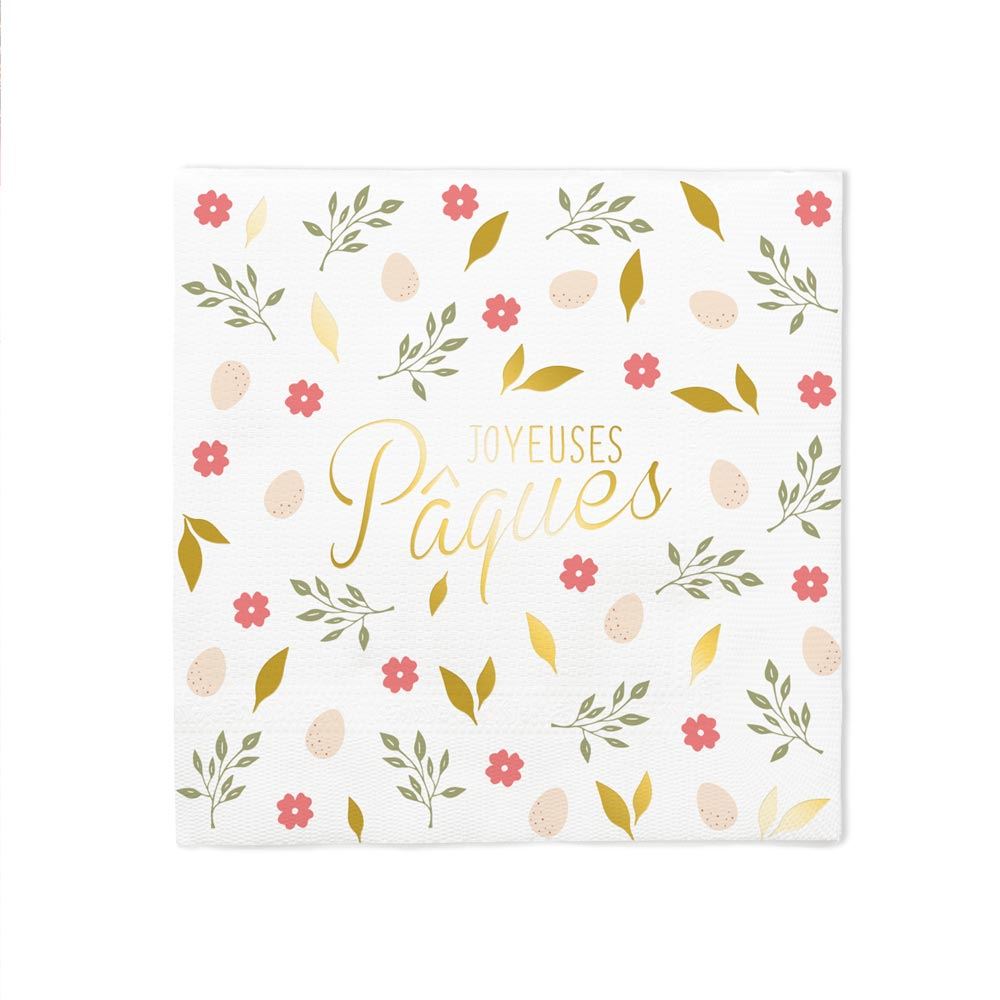 Pack 10 serviettes paques