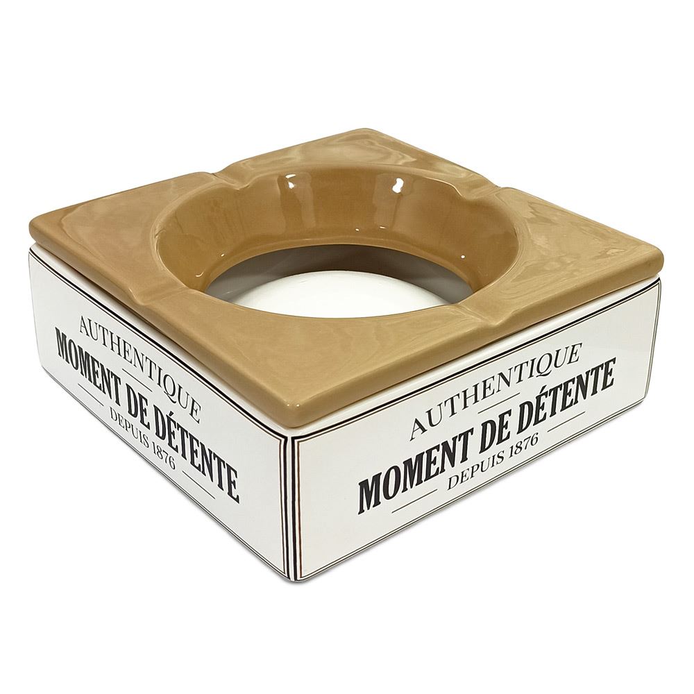 Cendrier carre geant "moment detente"
