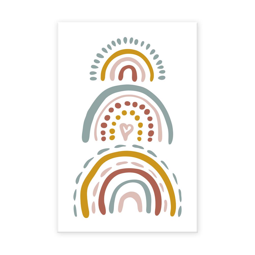 Toile arcs en ciel 20x30cms