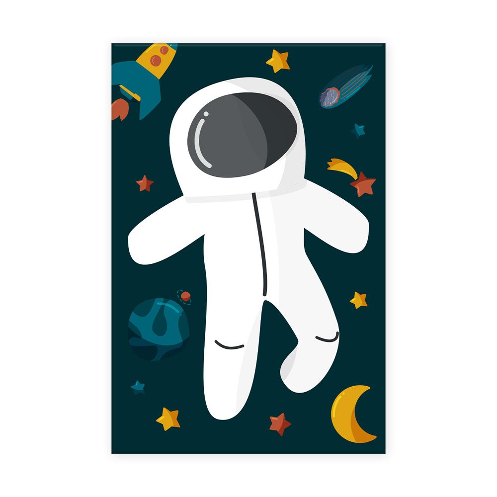 Toile astronaute 20x30cms