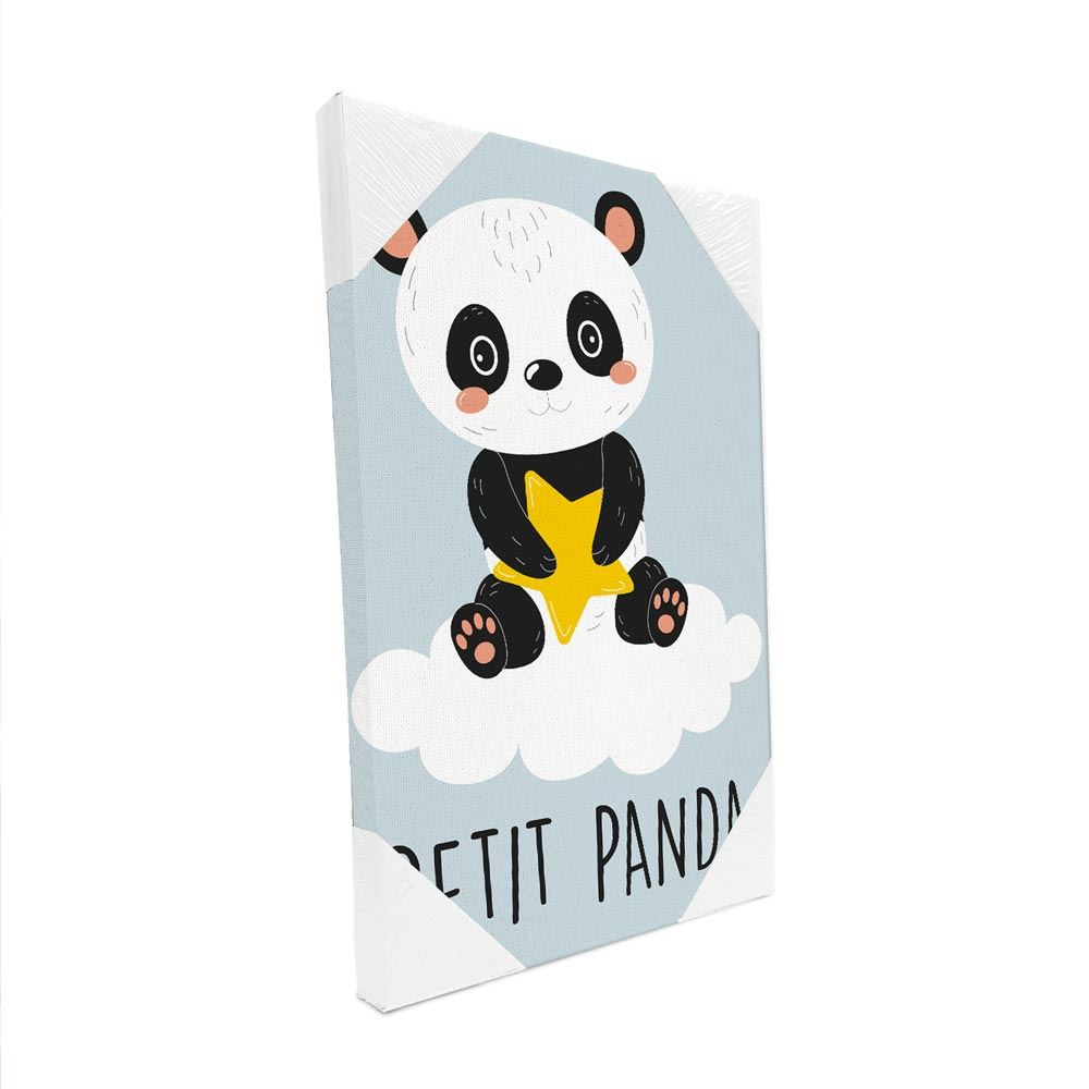 Toile "petit panda" 20x30cms