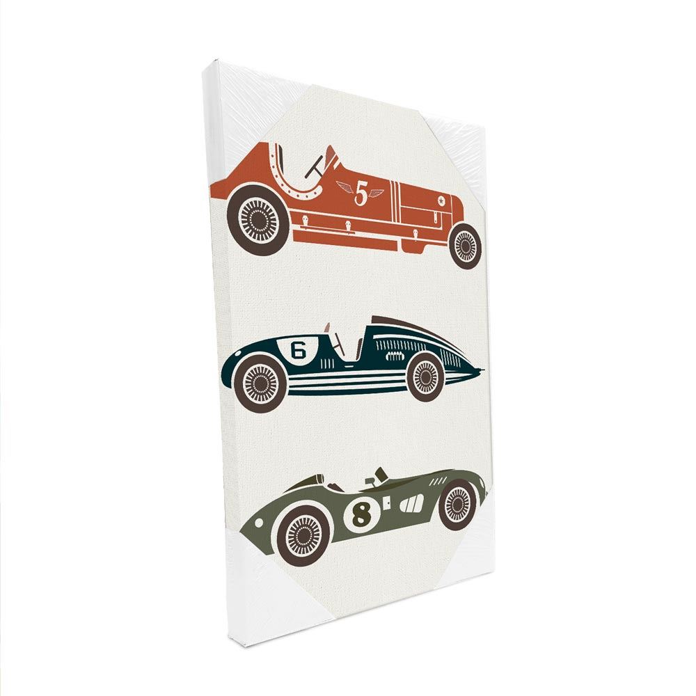 Toile voitures anciennes 20x30cms