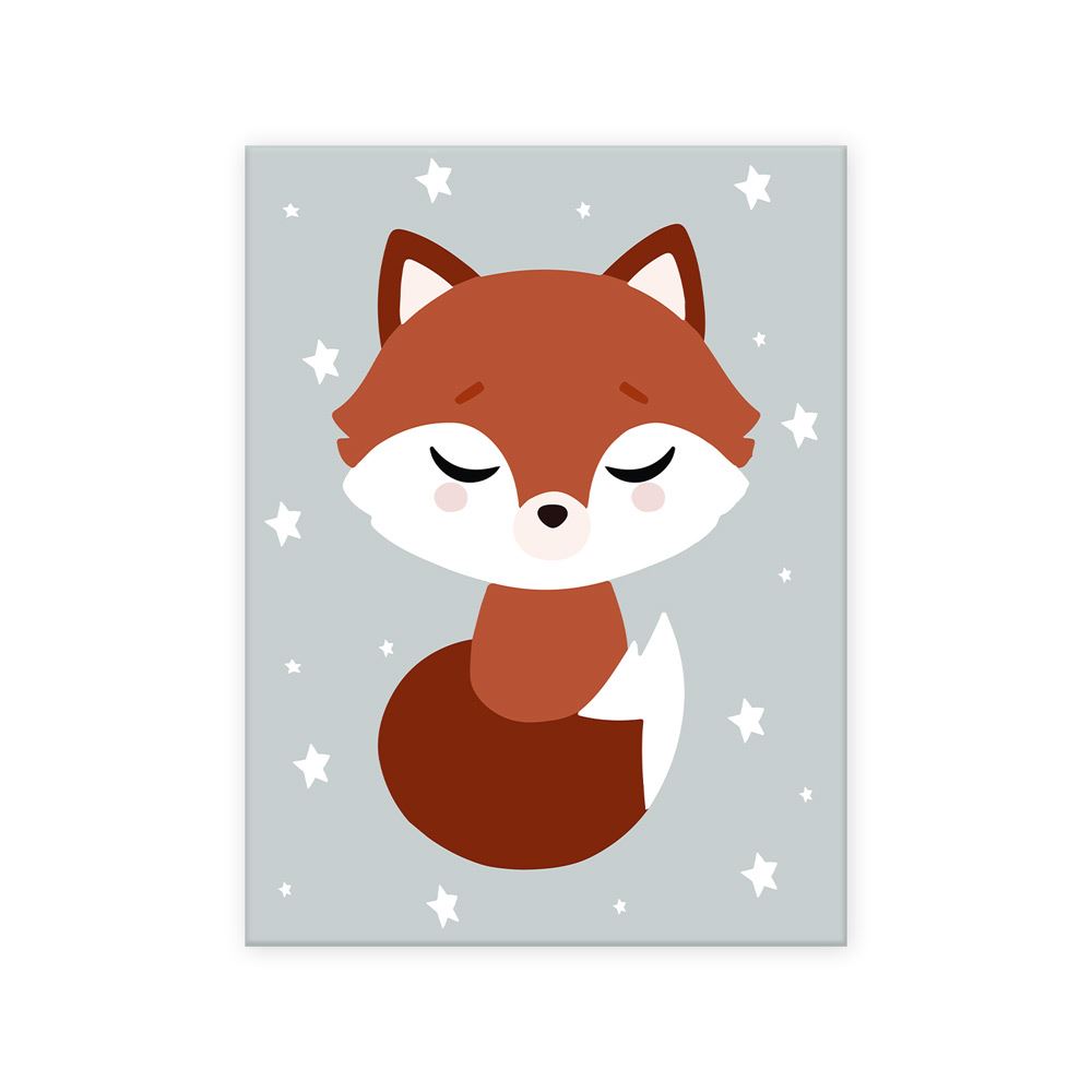 Toile renard 30x40cms