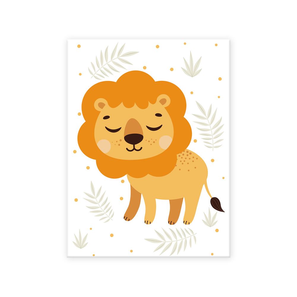 Toile lion 30x40cms