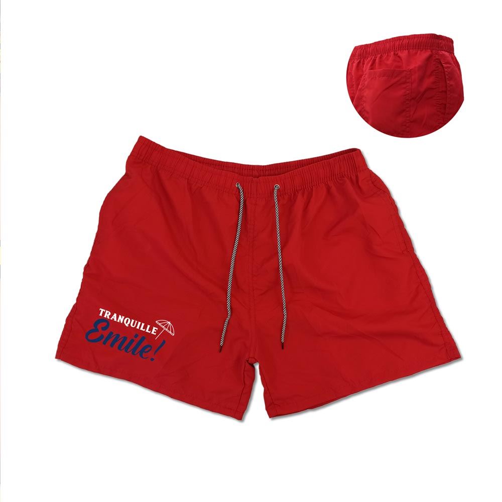 Short de bain "tranquille" xl