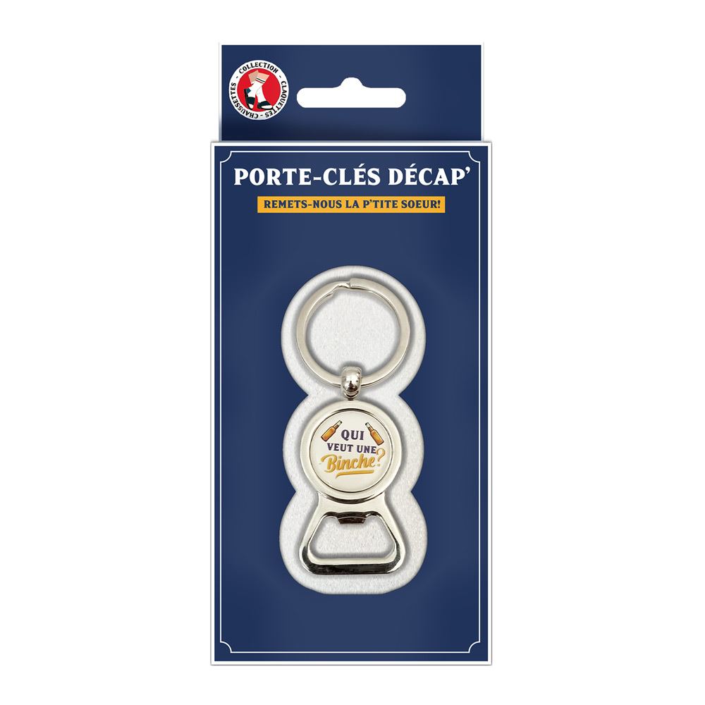 Porte cle decapsuleur "binche"