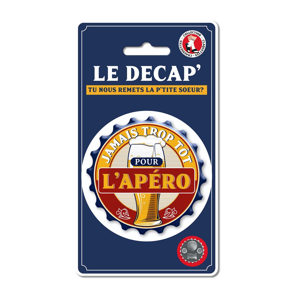 Decapsuleur magnet "pour l apero"