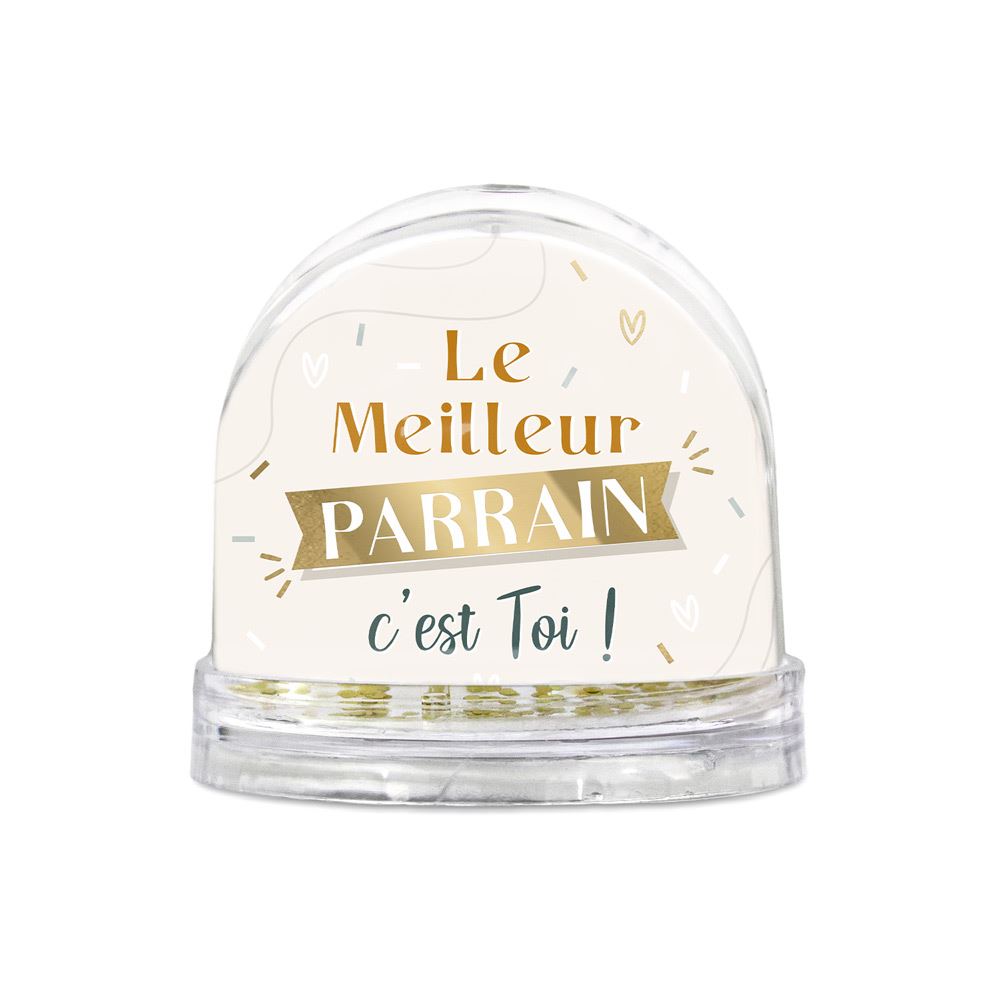 Boule a neige "meilleur parrain"