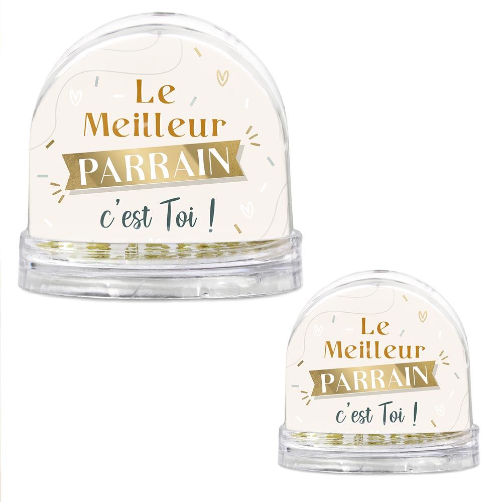 Boule a neige "meilleur parrain"