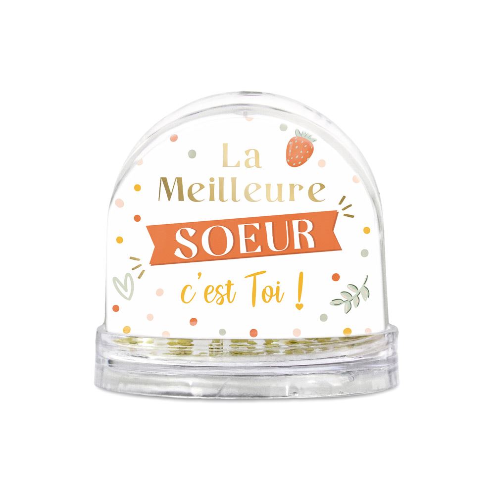Boule a neige "meilleure soeur"