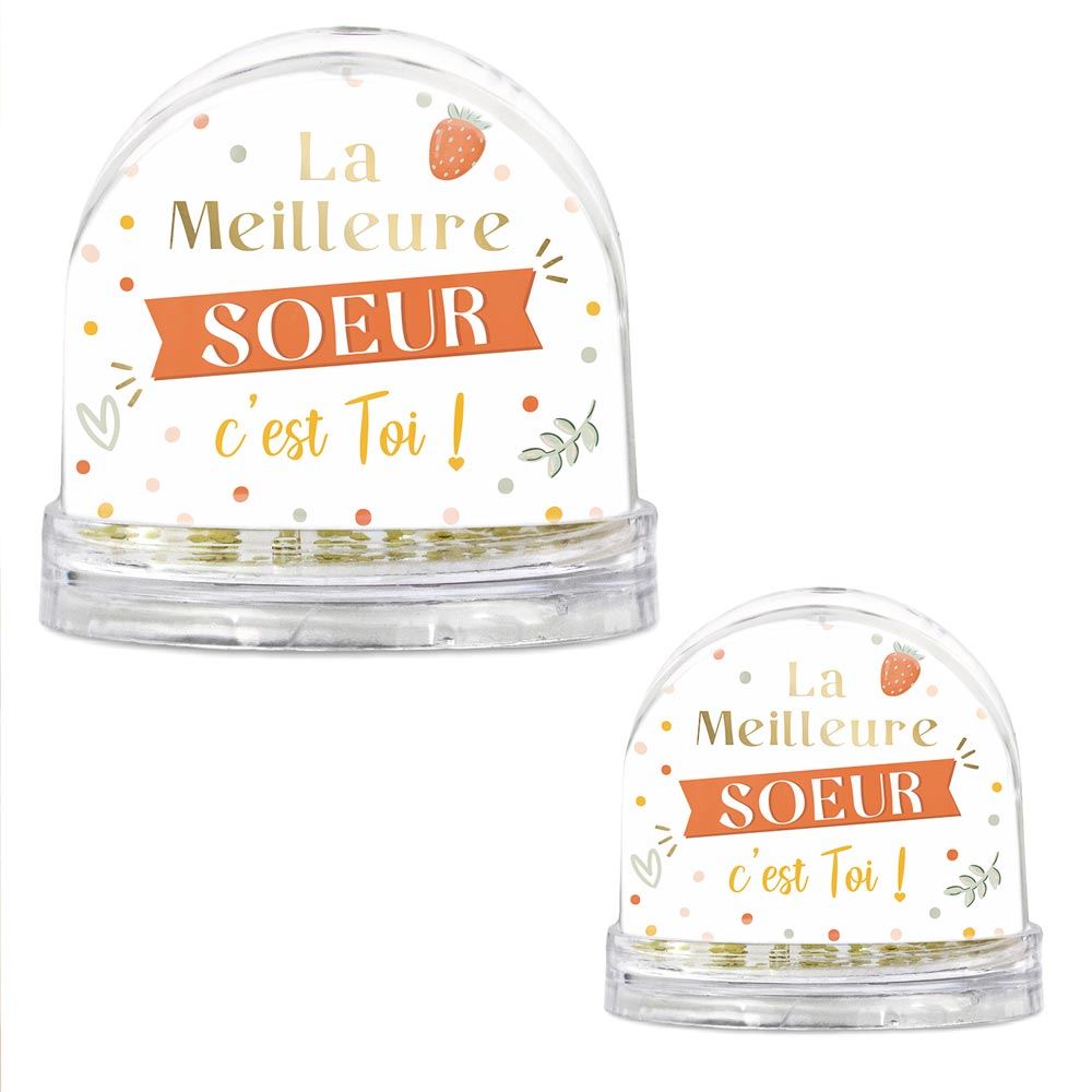 Boule a neige "meilleure soeur"
