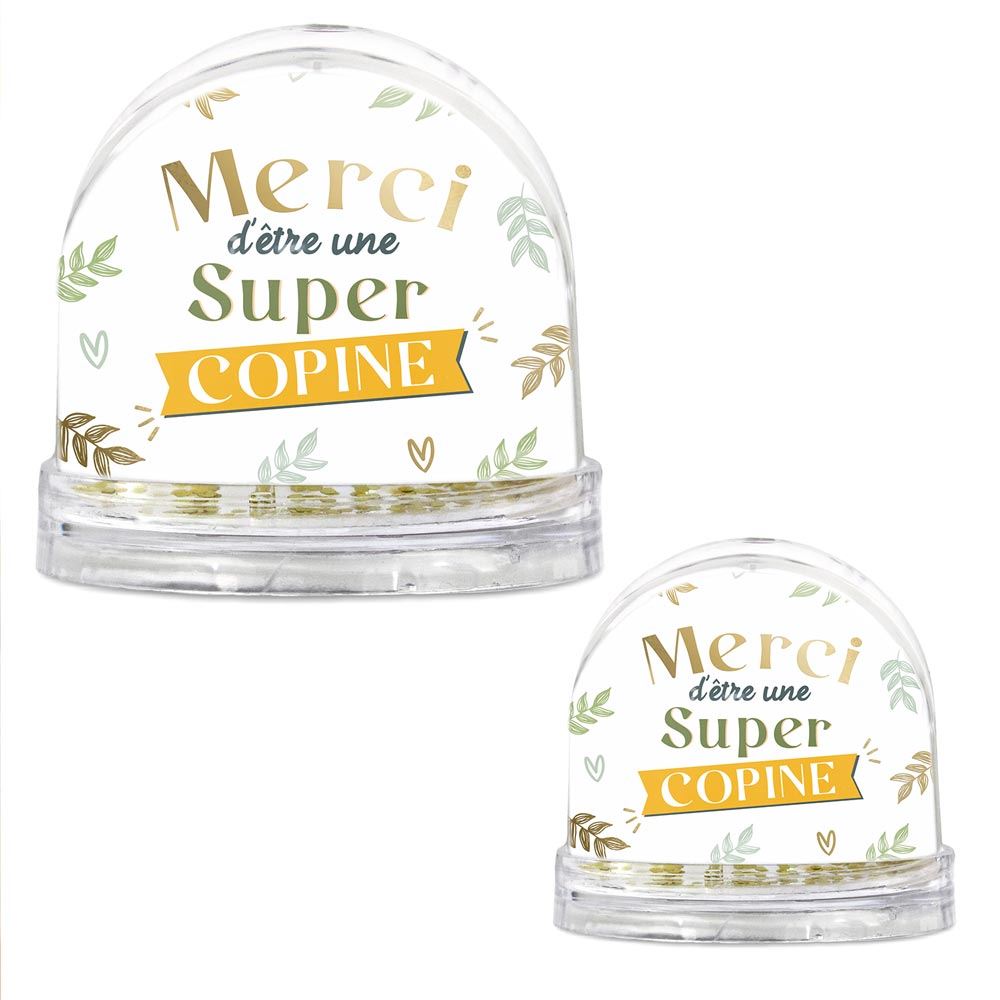 Boule a neige "super copine"
