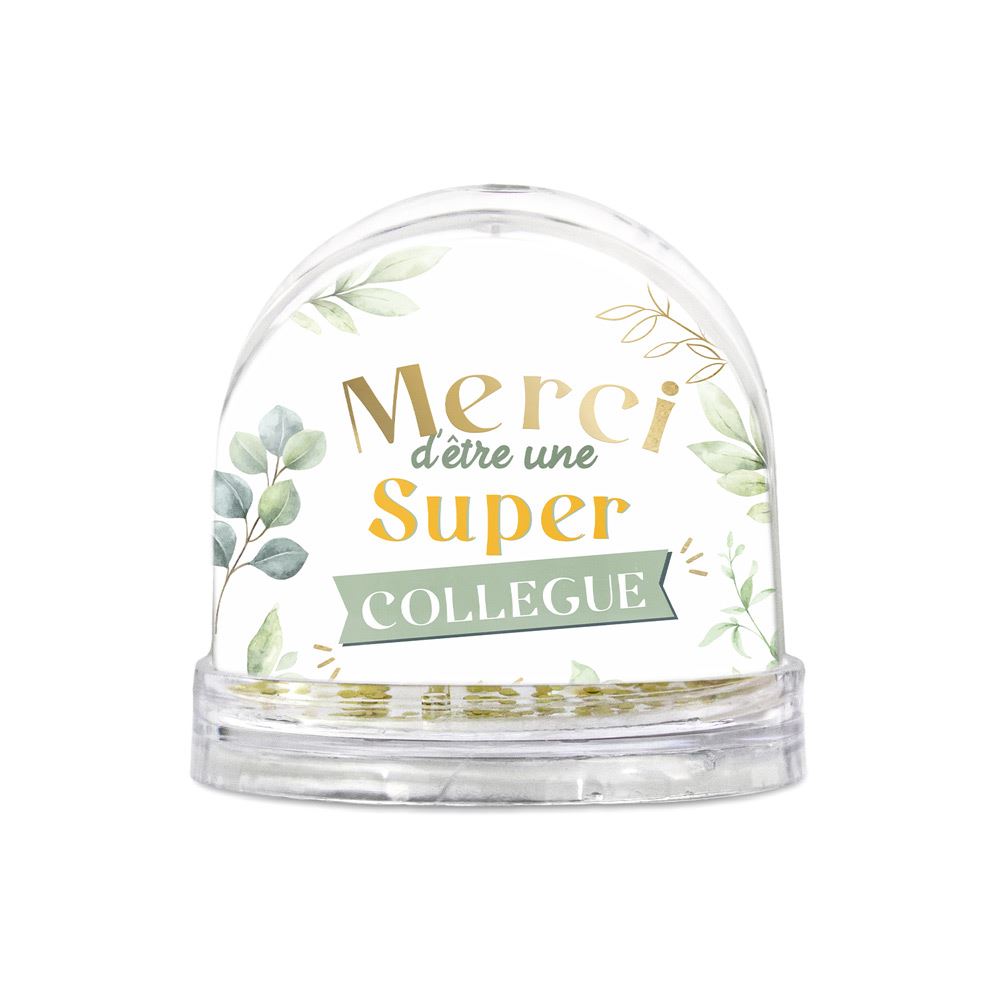 Boule a neige "super collegue"