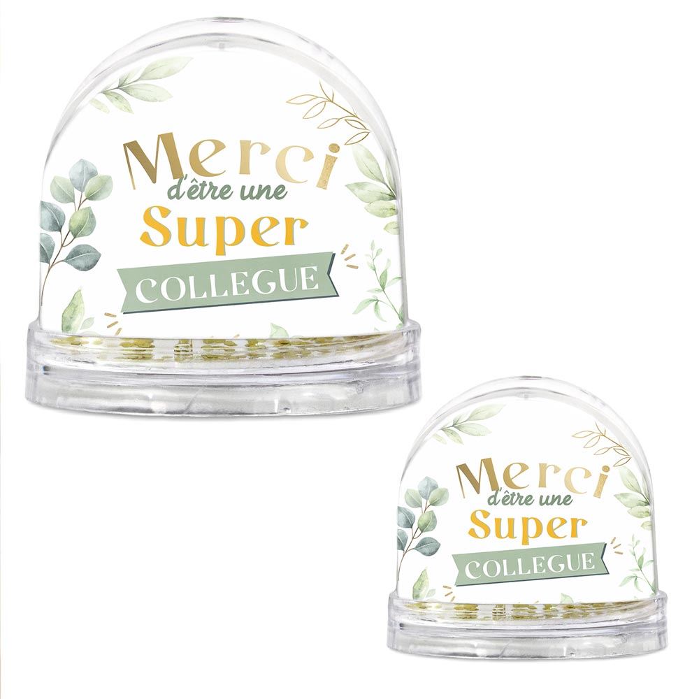 Boule a neige "super collegue"