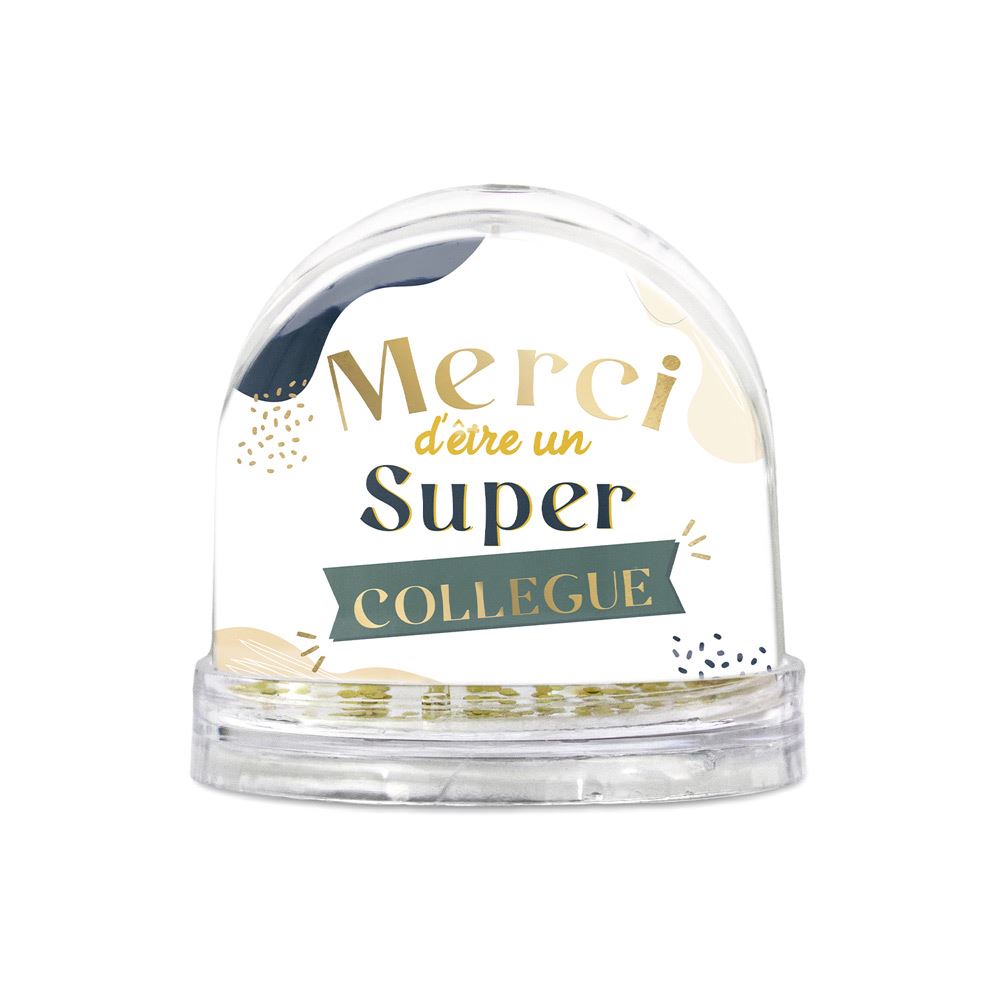 Boule a neige "super collegue"