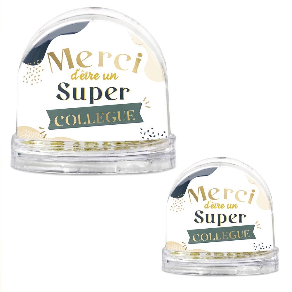 Boule a neige "super collegue"