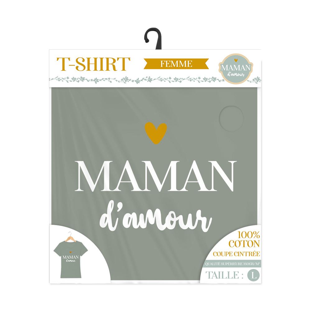 T shirt "maman d amour" taille l