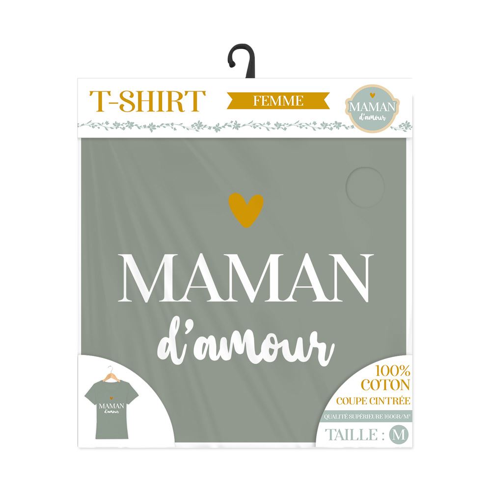 T shirt "maman d amour" taille m
