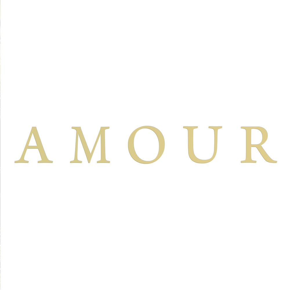 Stickers lettres dorees "amour"