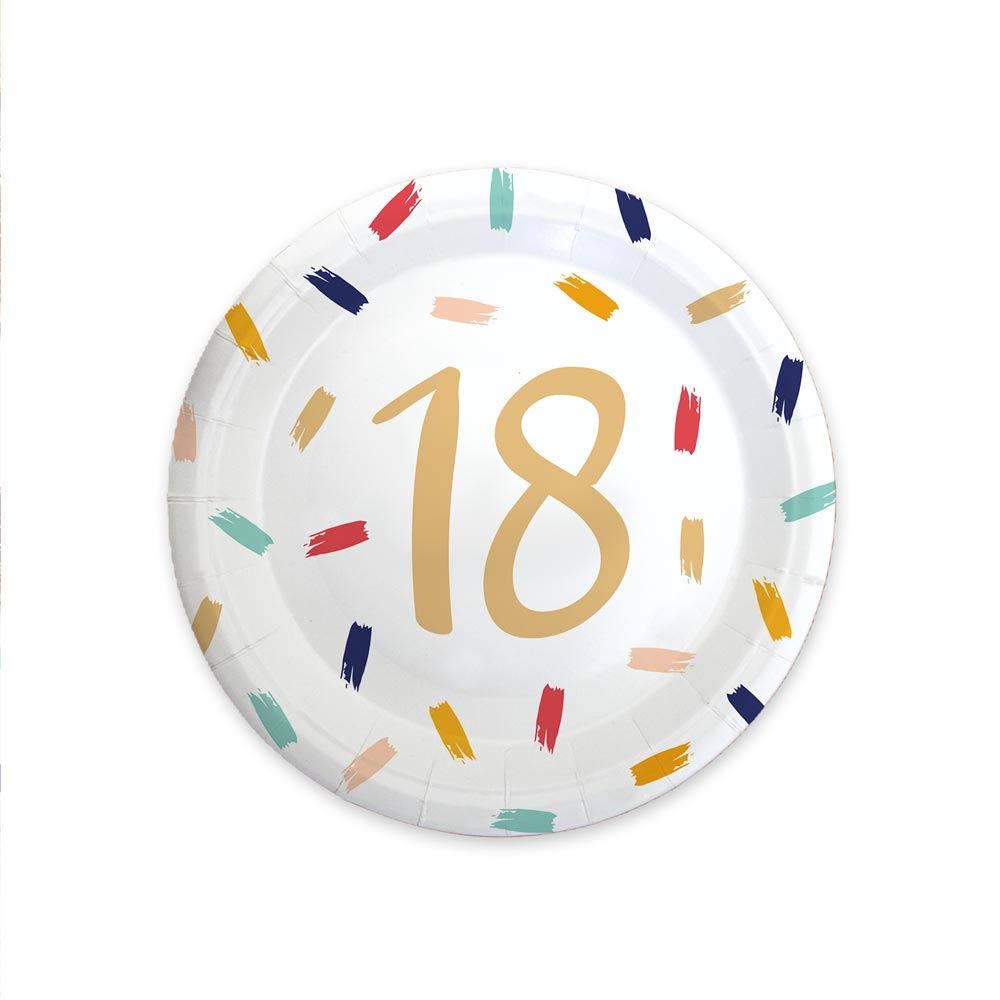 Pack 6 assiettes 18