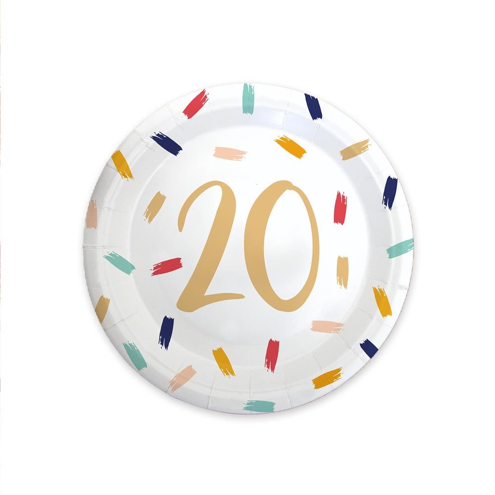 Pack 6 assiettes 20