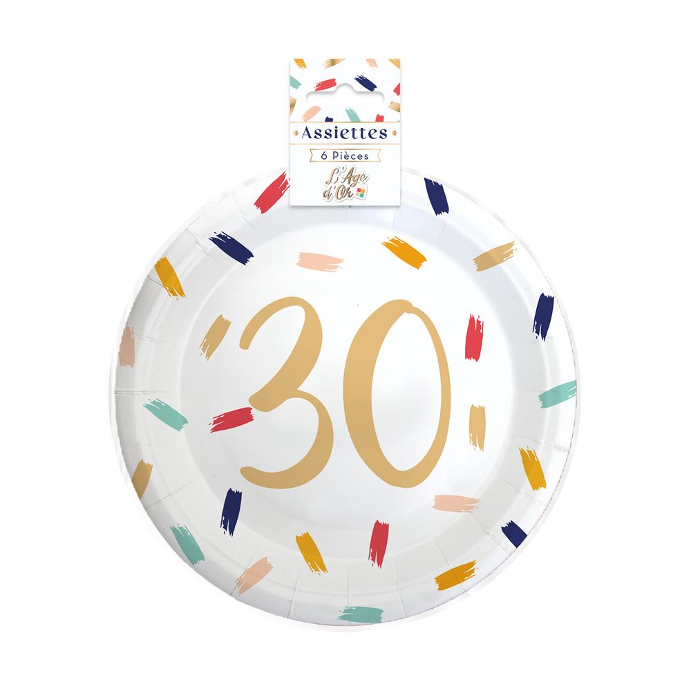 Pack 6 assiettes 30