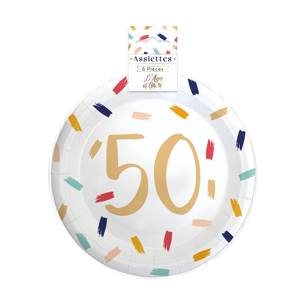 Pack 6 assiettes 50