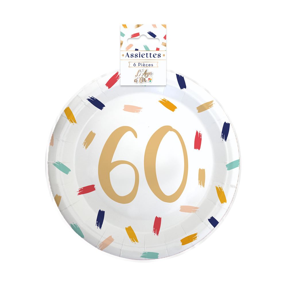 Pack 6 assiettes 60