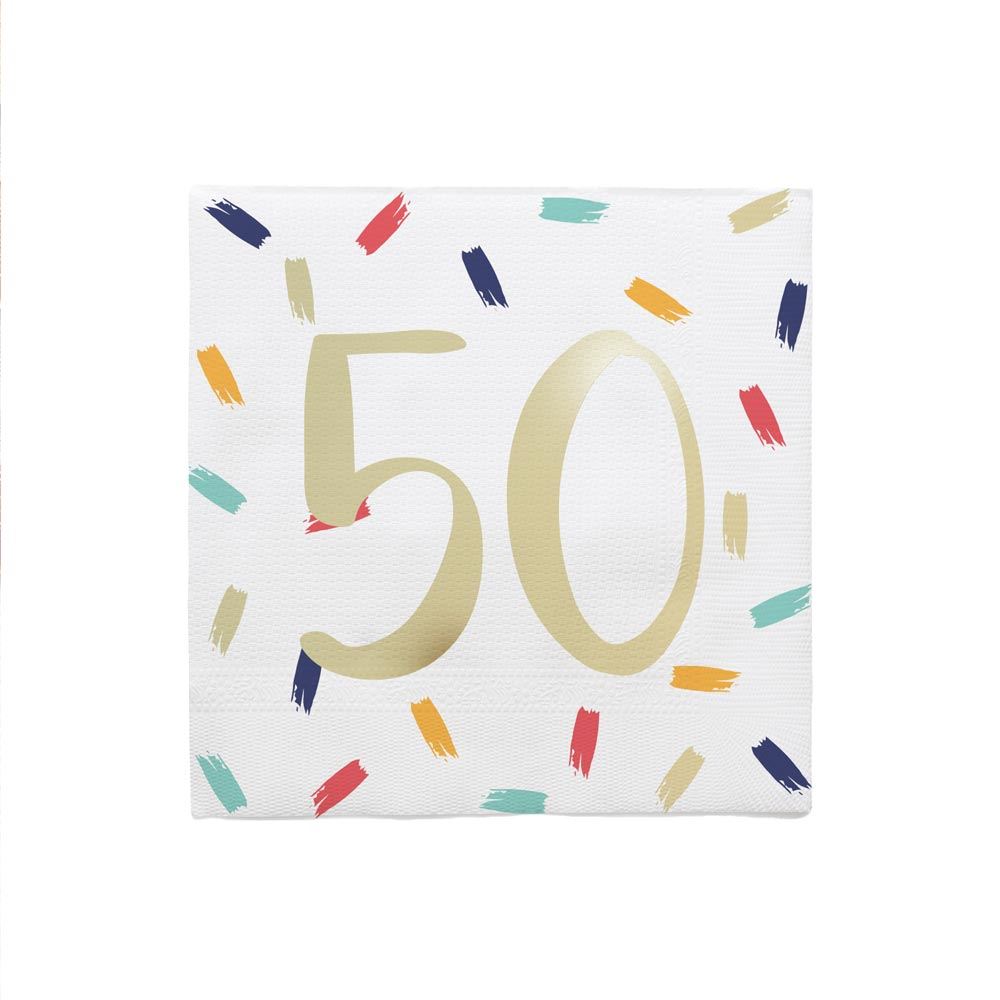 Pack 10 serviettes 50aine