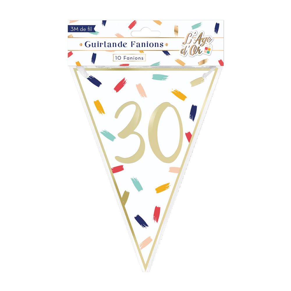 Guirlande fanions age 30