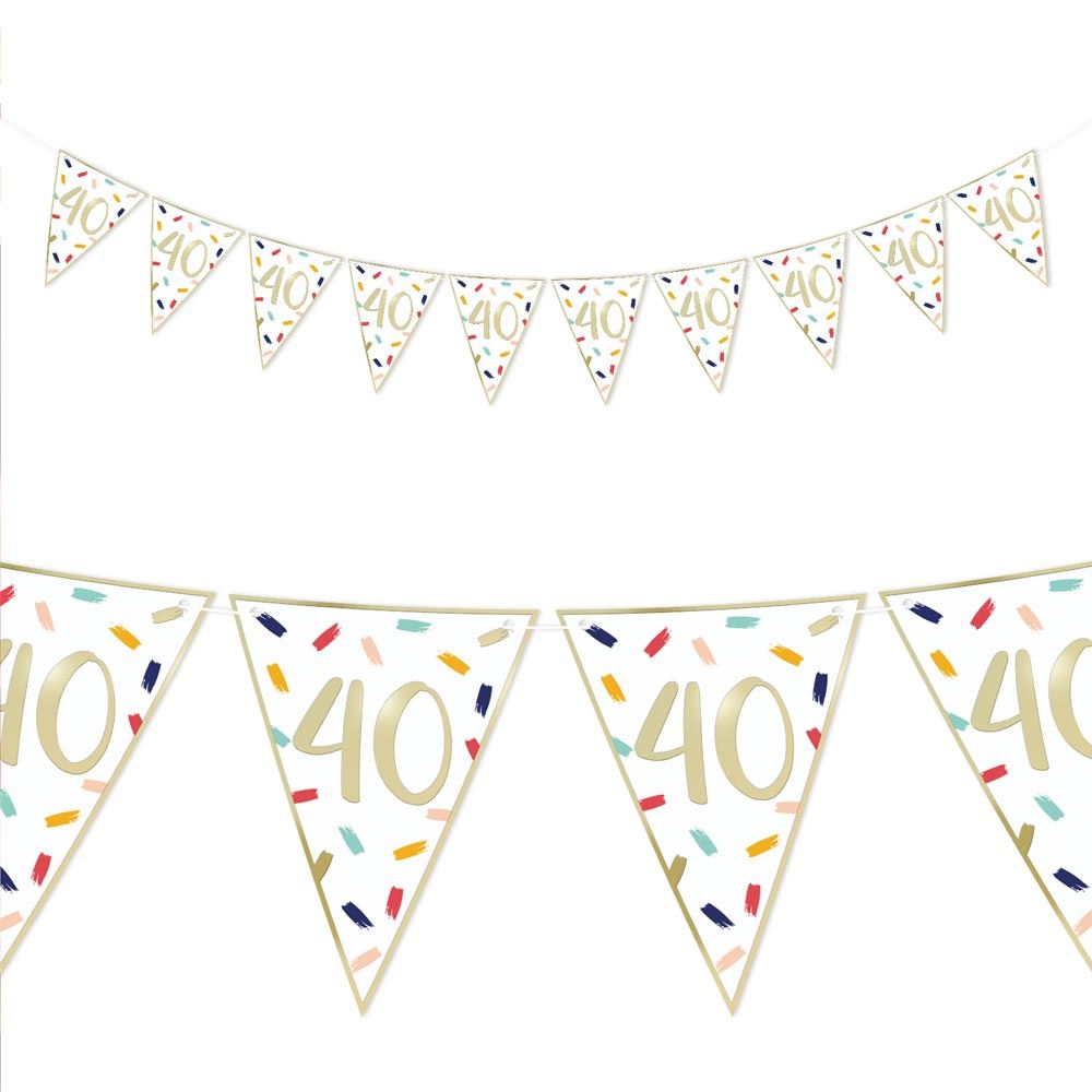 Guirlande fanions age 40
