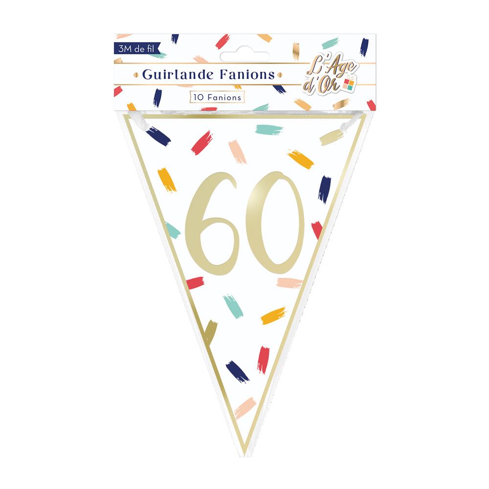Guirlande fanions age 60