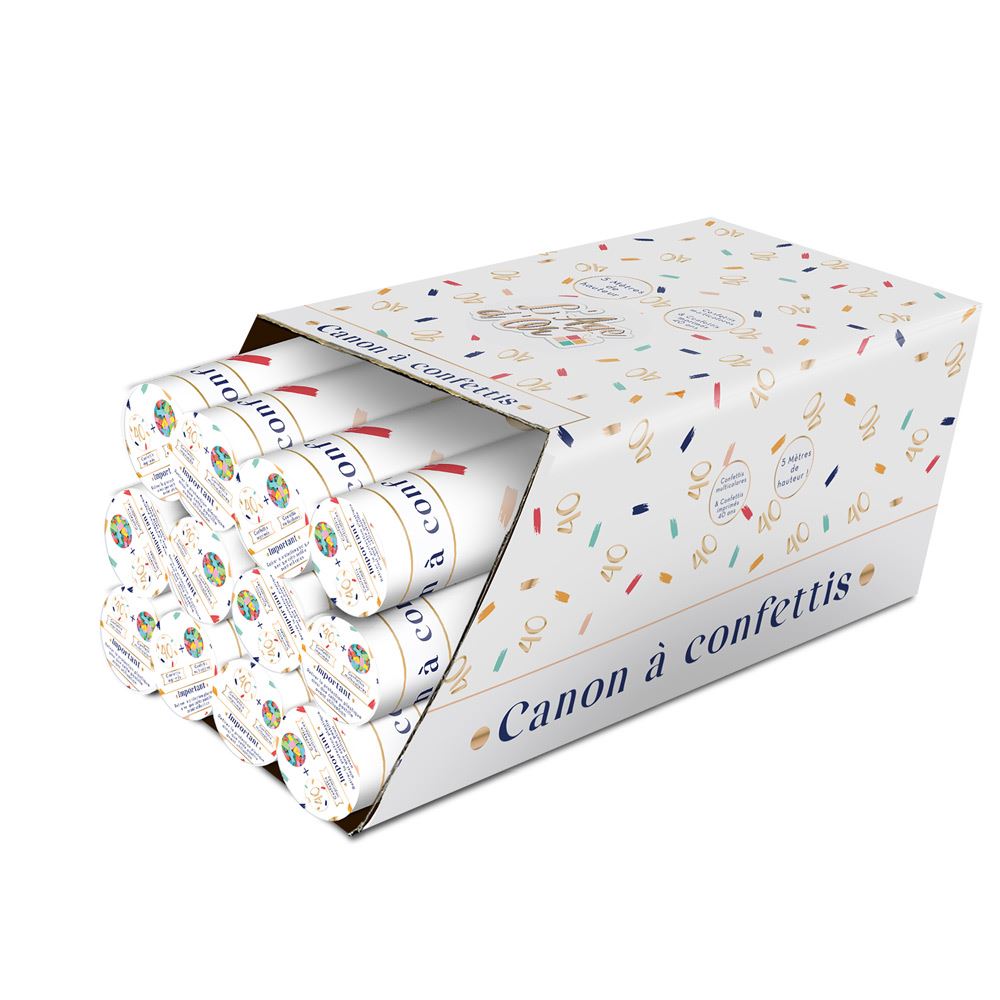 Canon confettis 40ans