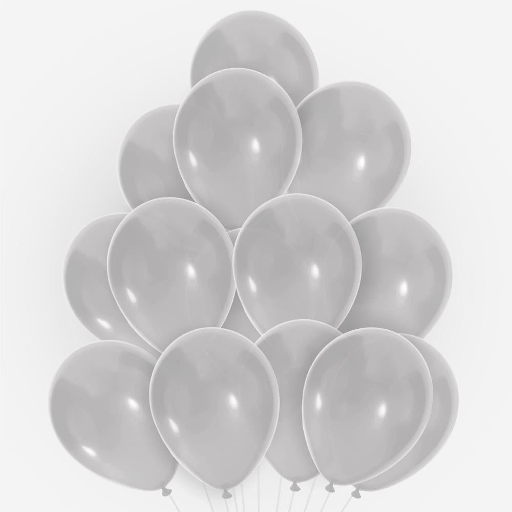 Sachet 20 ballons gris