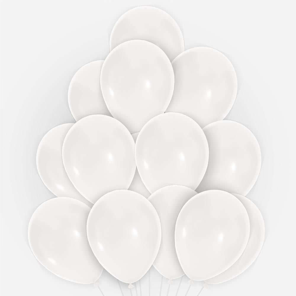 Sachet 20 ballons blanc