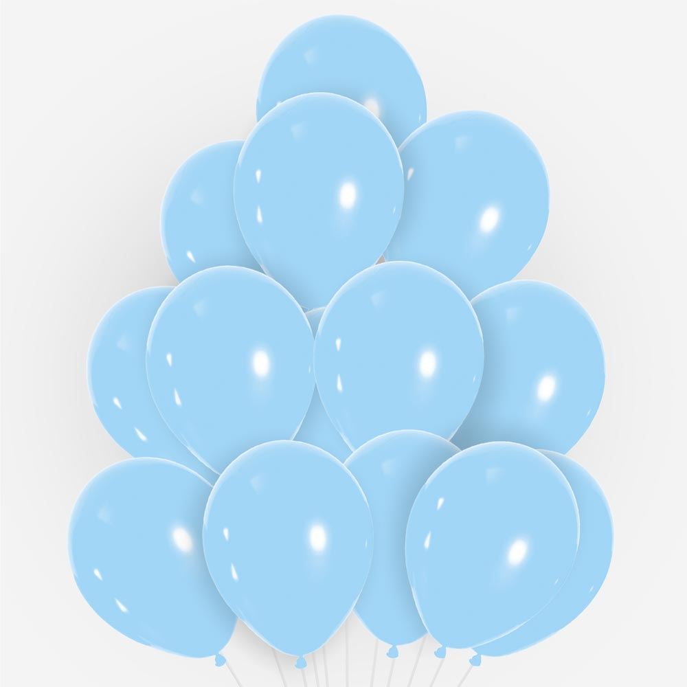Sachet 20 ballons bleu pastel