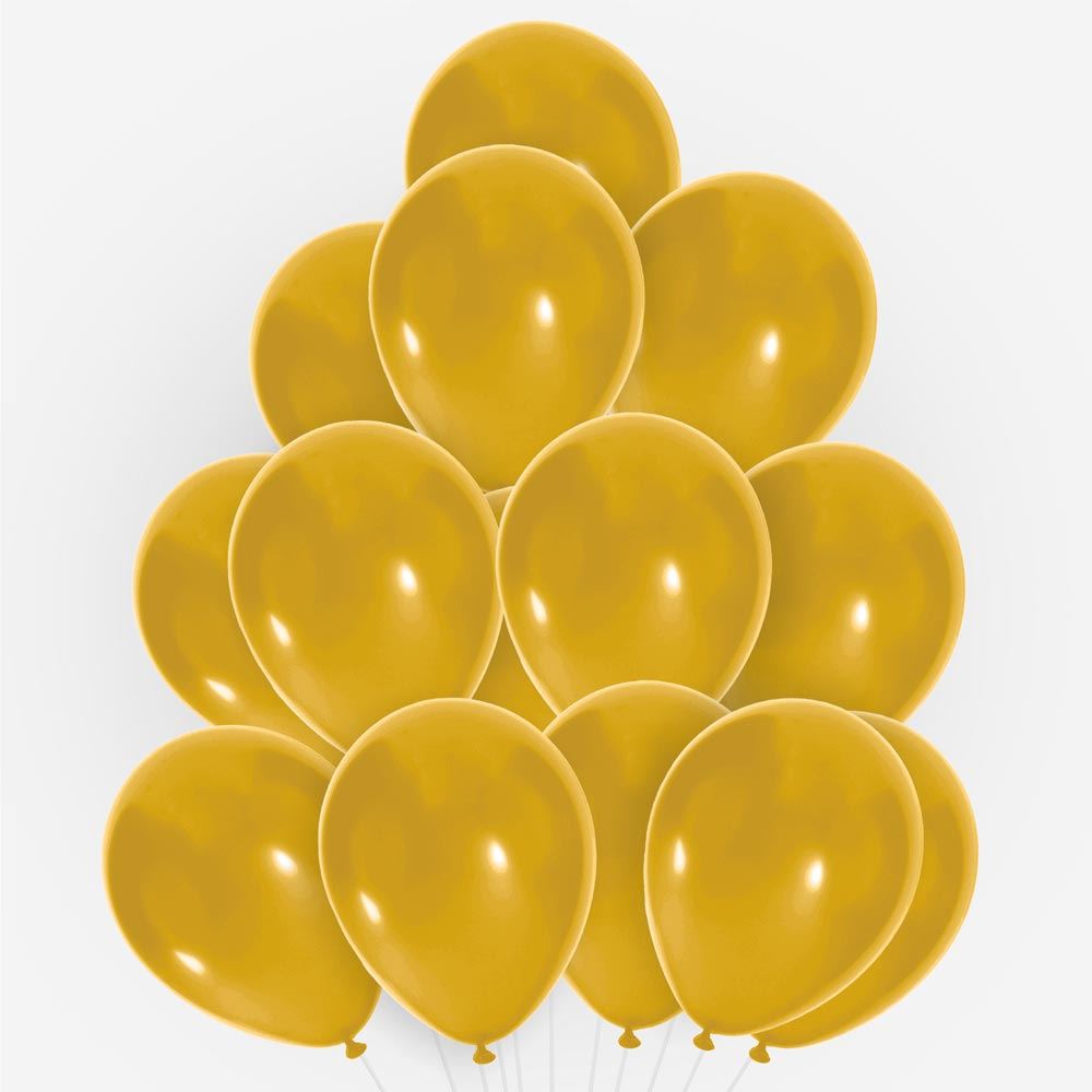 Sachet 20 ballons miel dore