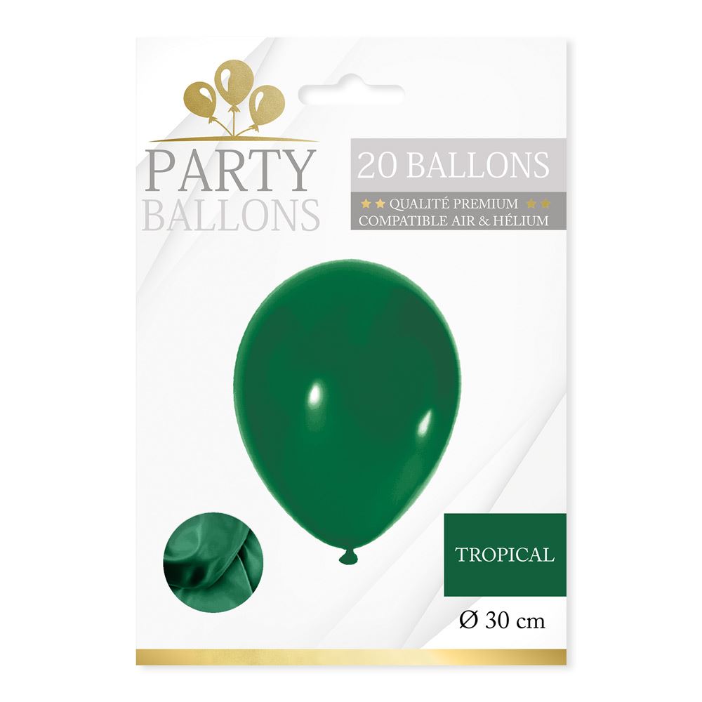 Sachet 20 ballons tropical