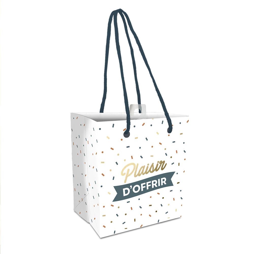 Pochette cadeau "mug" confettis