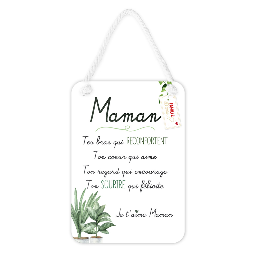 Plaque affective "maman"