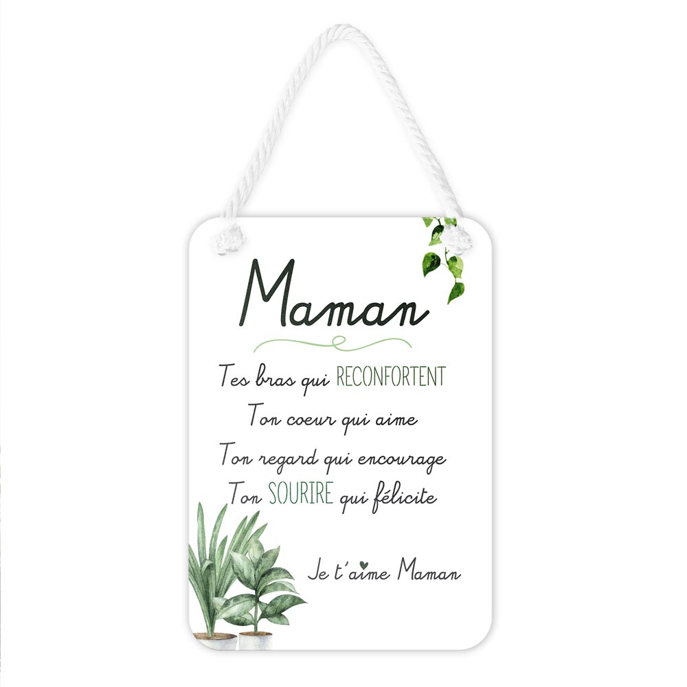 Plaque affective "maman"