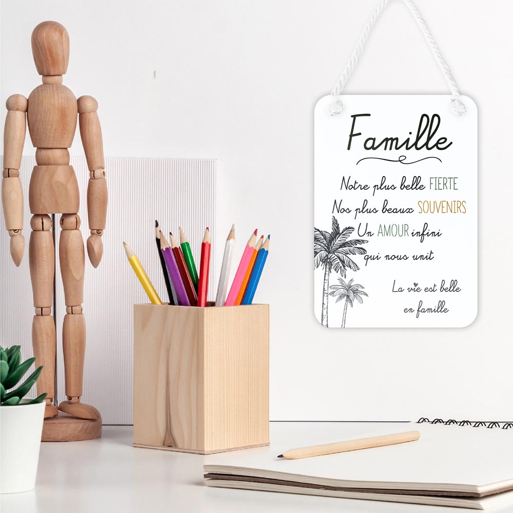 Plaque affective "famille"
