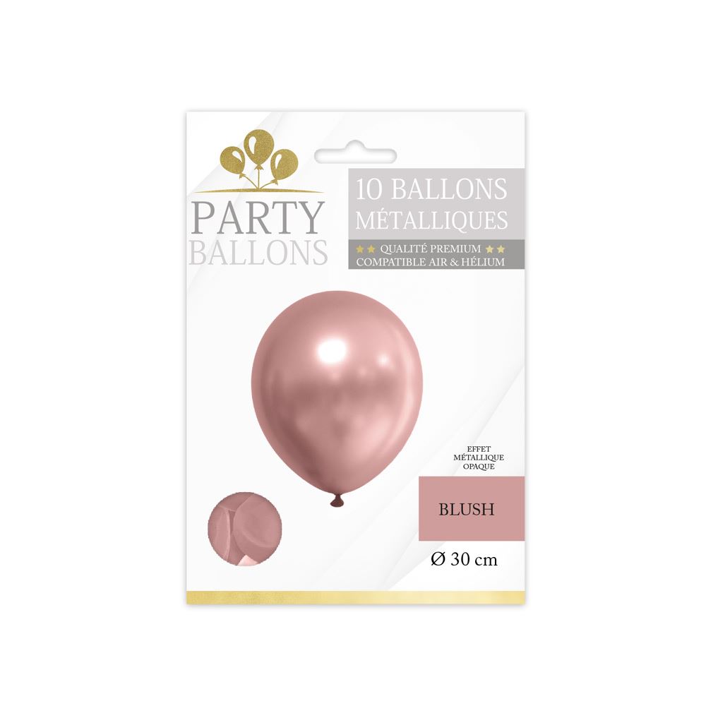 Sachet 10 ballons blush