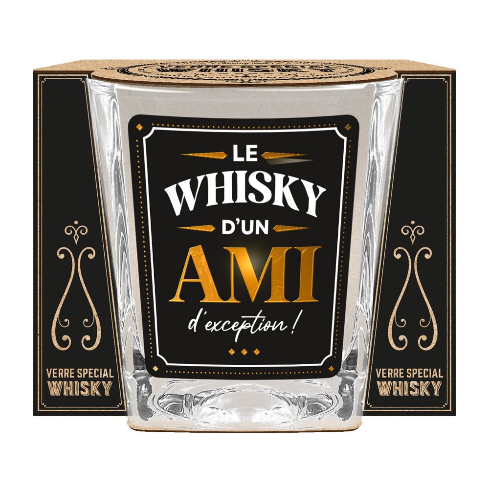 Verre a whisky "le whisky d un ami"
