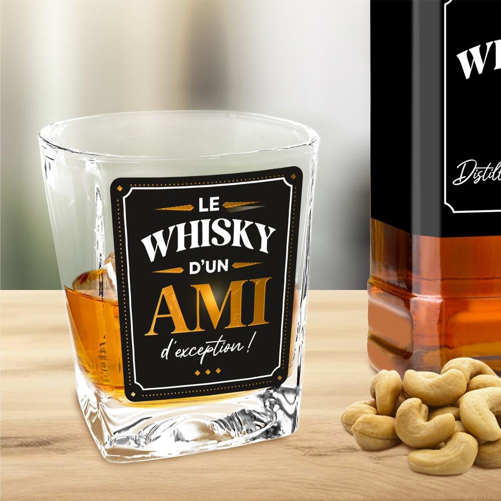 Verre a whisky "le whisky d un ami"
