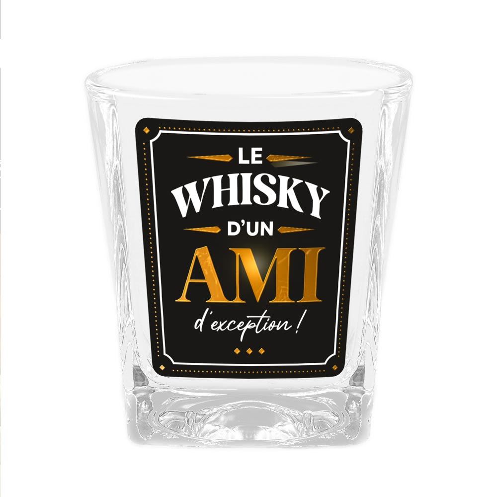 Verre a whisky "le whisky d un ami"
