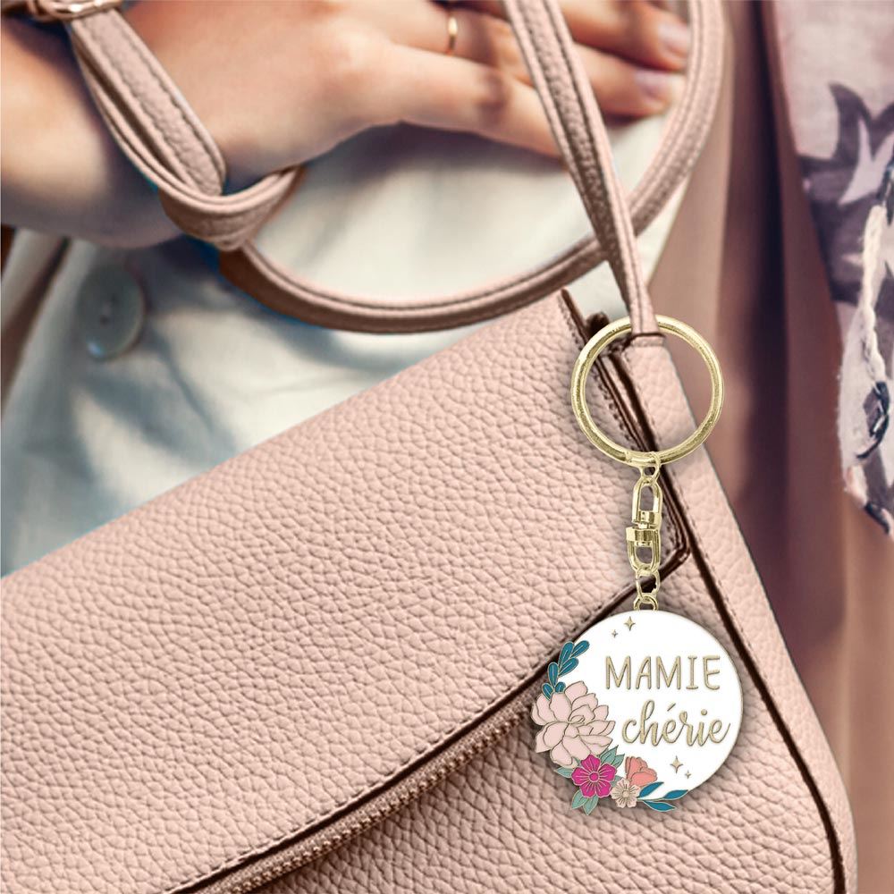 Porte cle "mamie cherie"